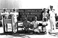 The skeleton crew at Communications Base Sidi Yahia in 1977